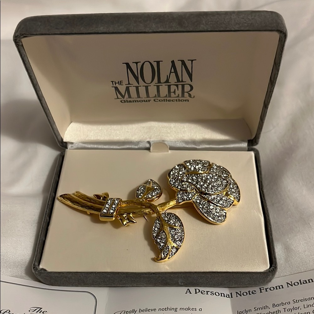 Nolan Miller Pave Rose Pin